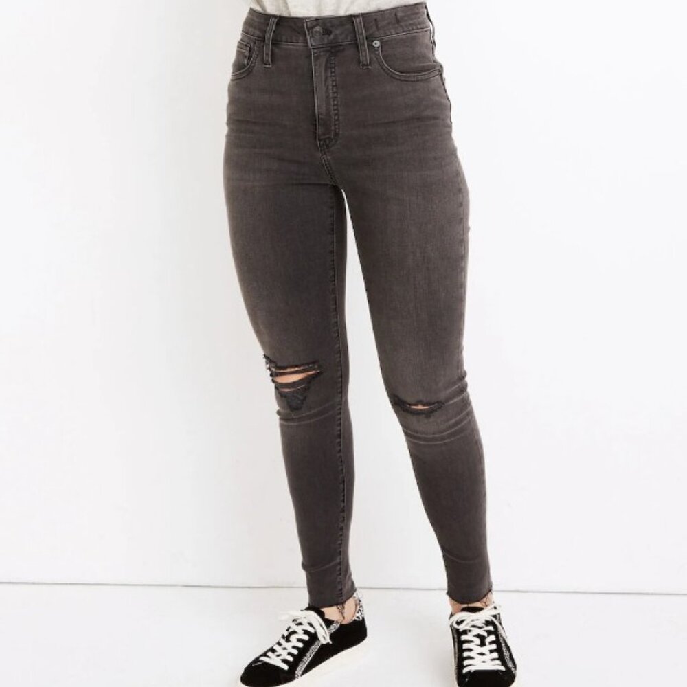 Madewell‎ Curvy High-Rise Skinny Jeans in Black Sea